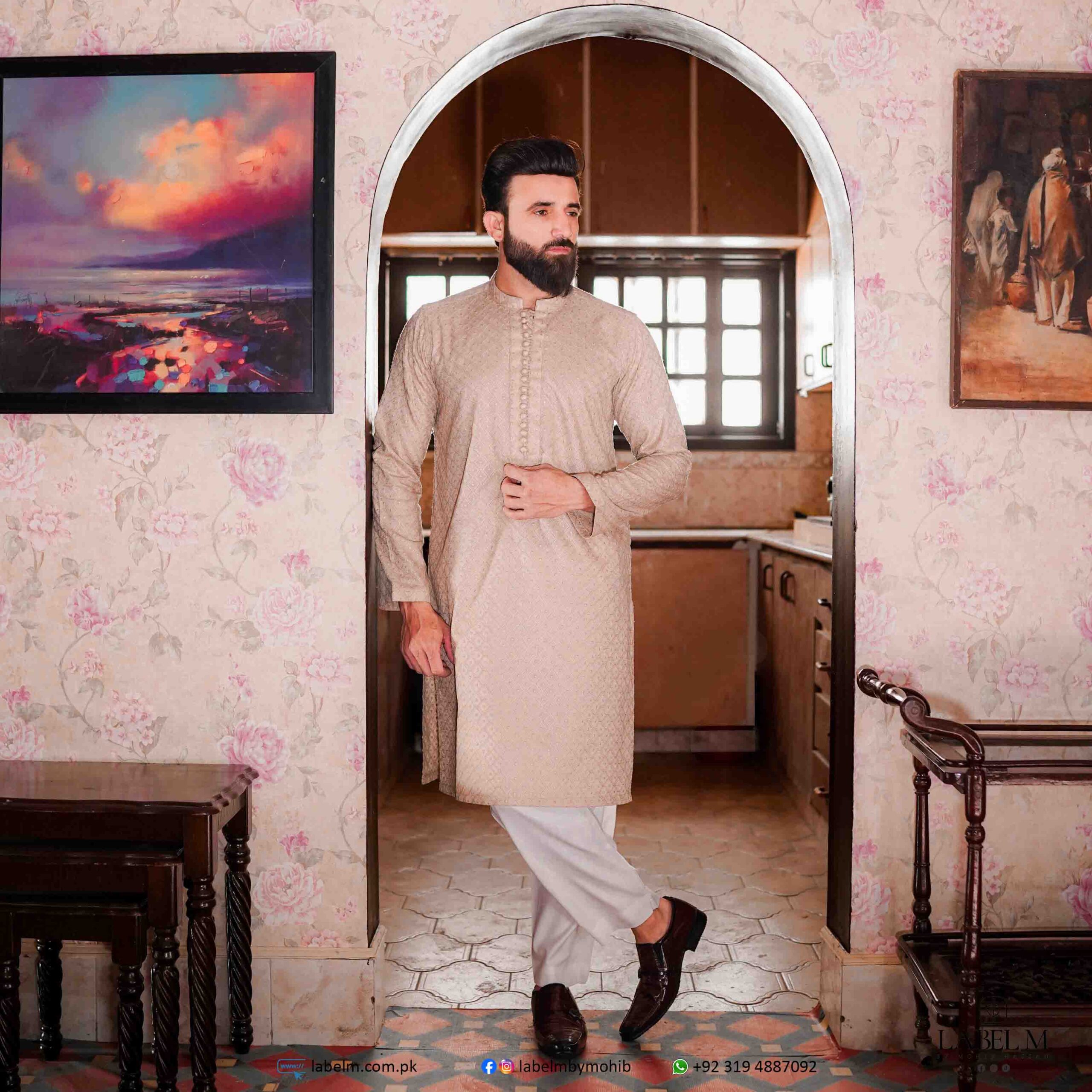 Quick Sand Chikankari Kurta