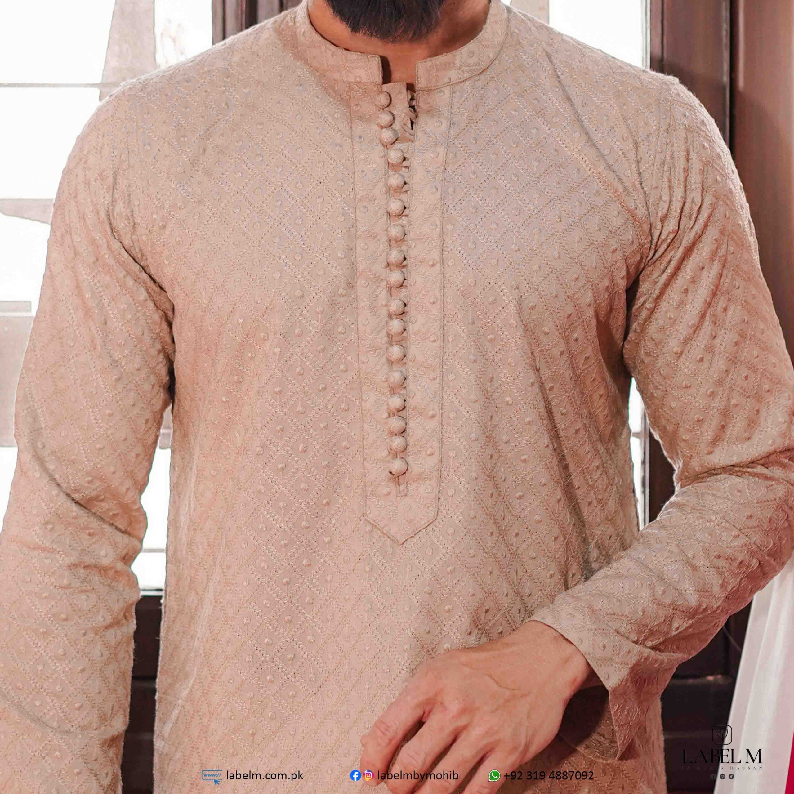 Quick Sand Chikankari Kurta - Image 3